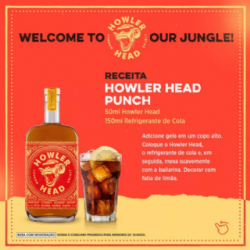 Whiskey Monkey Howler Spirit Head 750ml